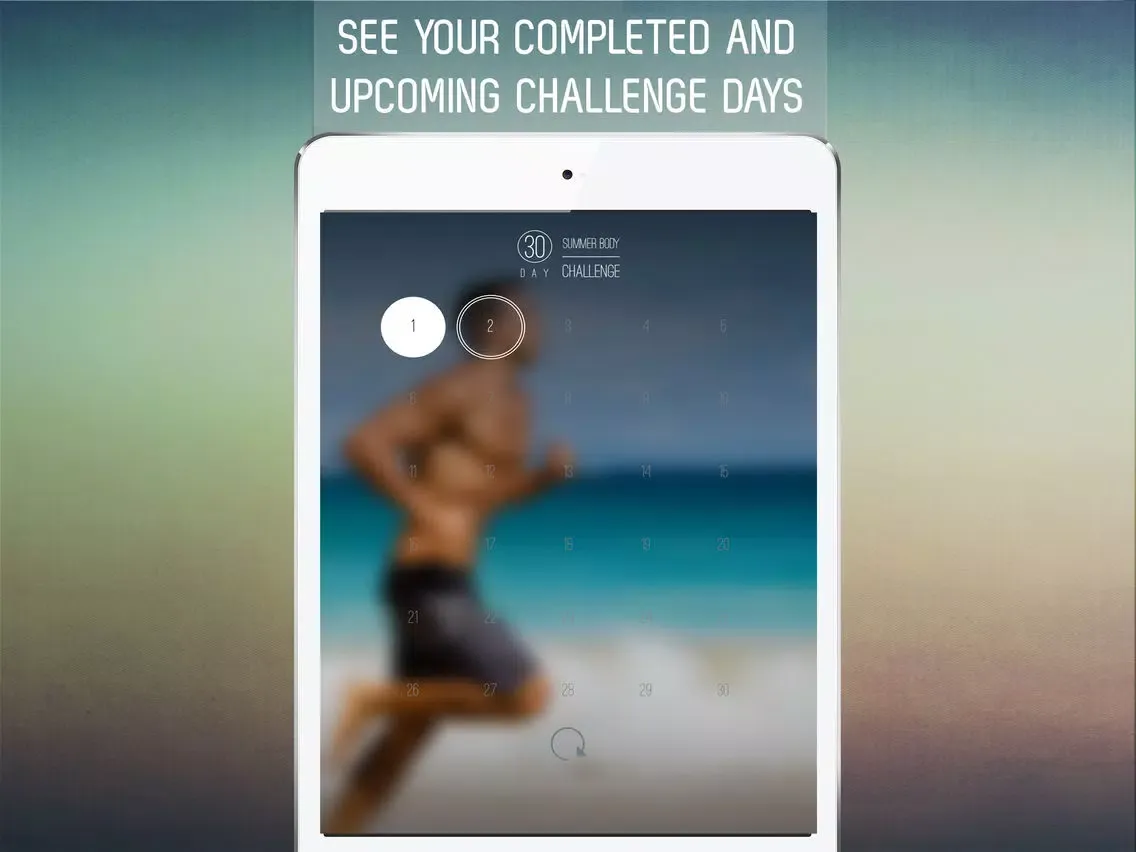 Captures d'écran de 30 Day Summer Body For Men Challenge for Beach Muscles iPad 