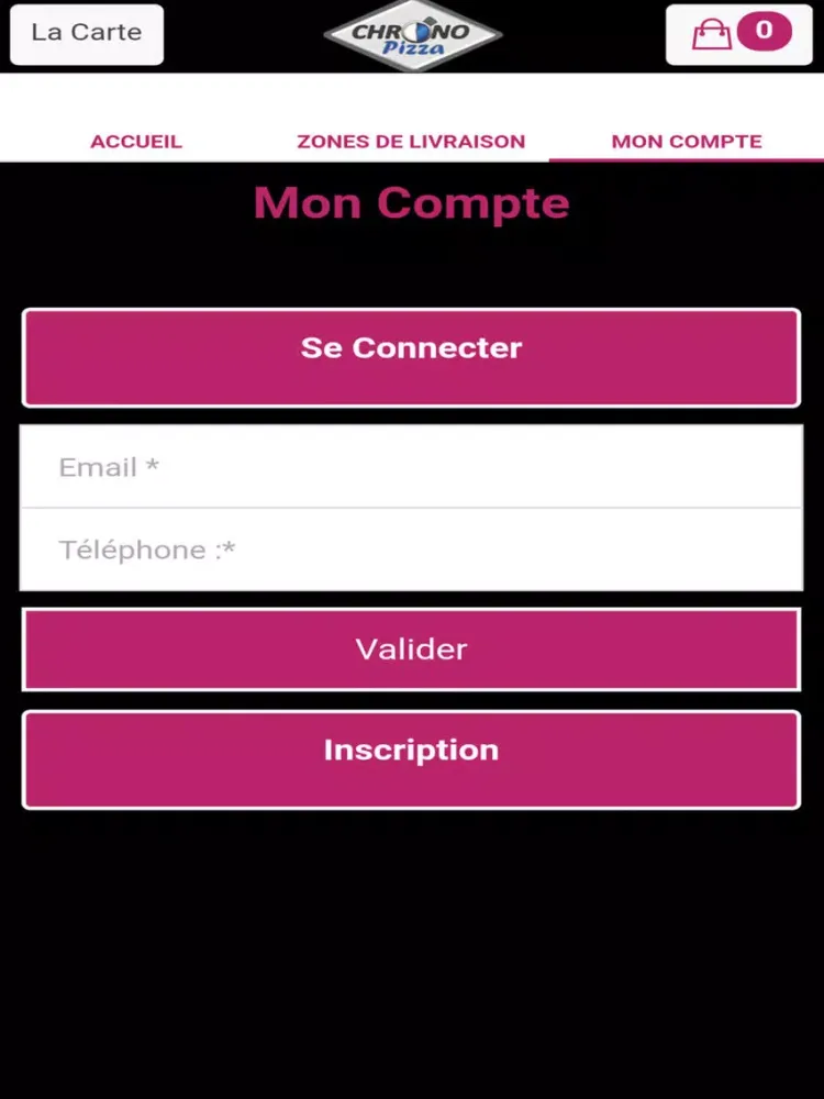 Zrzuty ekranu Pizza Chrono Reims iPad 