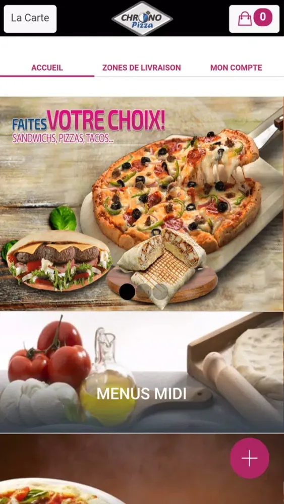 Zrzuty ekranu Pizza Chrono Reims