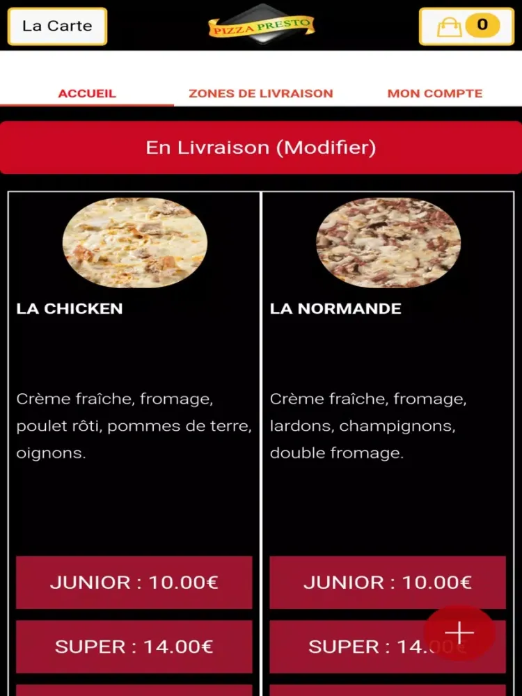 Ảnh chụp màn hình của Pizza Presto honfleur iPad 
