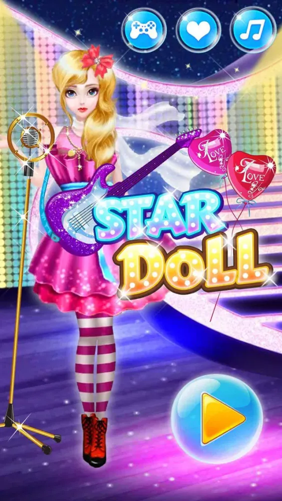 Star Doll Makeover - Girl Games for kids Screenshots