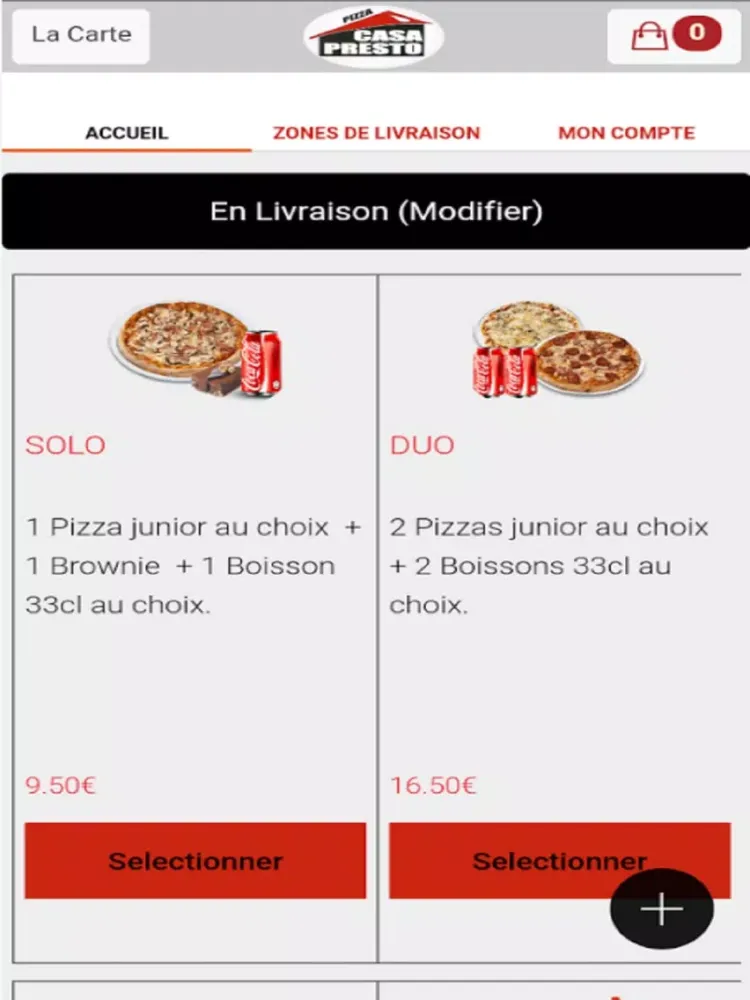 Capturas de pantalla de Pizza Casa Presto Ivry iPad 