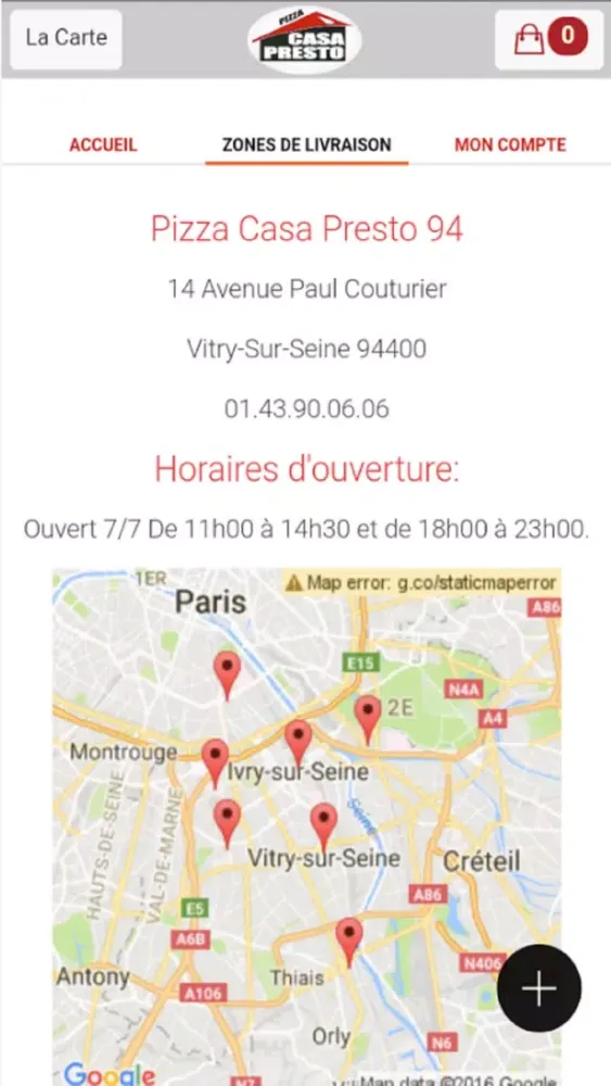 Capturas de pantalla de Pizza Casa Presto Ivry
