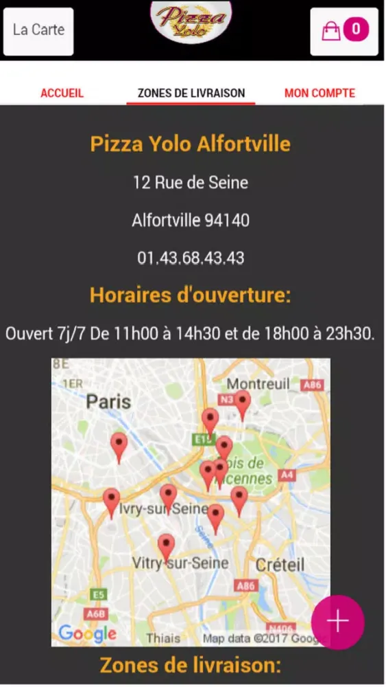 ภาพหน้าจอของ Pizza Yolo Alfortville
