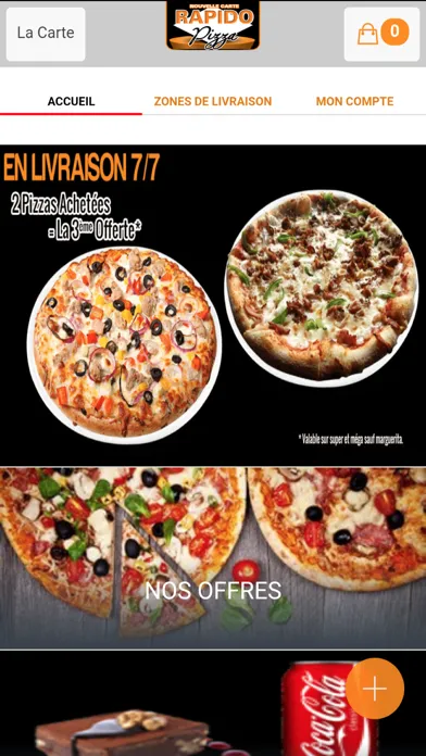 Zrzuty ekranu Rapido pizza Cachan