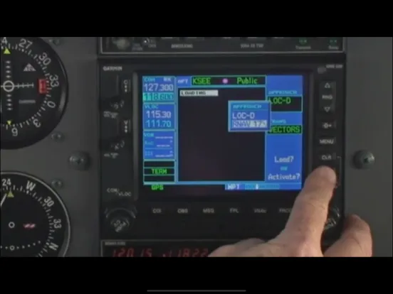 Zrzuty ekranu RNAV Apr GARMIN GNS430/530W iPad 
