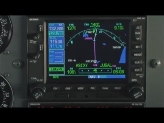 Zrzuty ekranu RNAV Apr GARMIN GNS430/530W iPad 