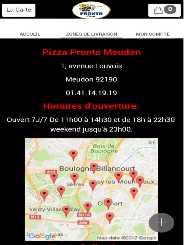 Screenshot di Pizza Pronto Meudon iPad 