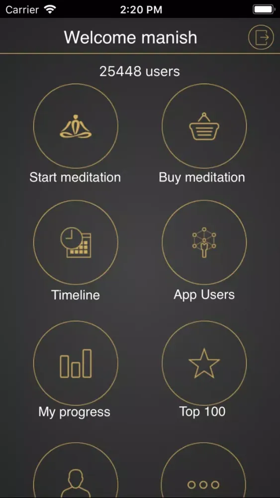Tangkapan layar iMeditation - Guided