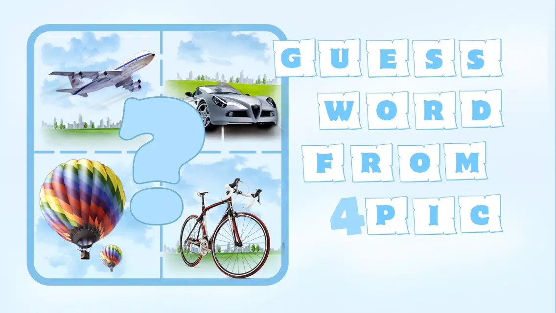 Guess word from 4 pics سکرین شاٹس