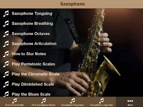 Saxophone Lessons - Learn To Play The Saxophone iPad 應用截圖