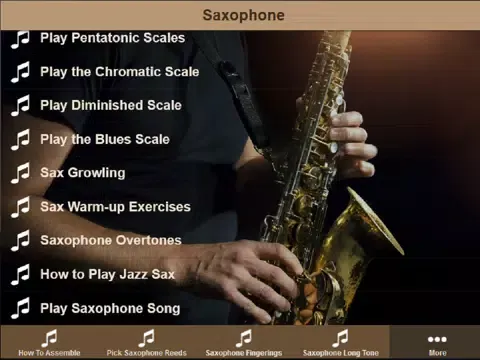 Saxophone Lessons - Learn To Play The Saxophone iPad 應用截圖