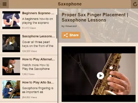 Saxophone Lessons - Learn To Play The Saxophone iPad 應用截圖