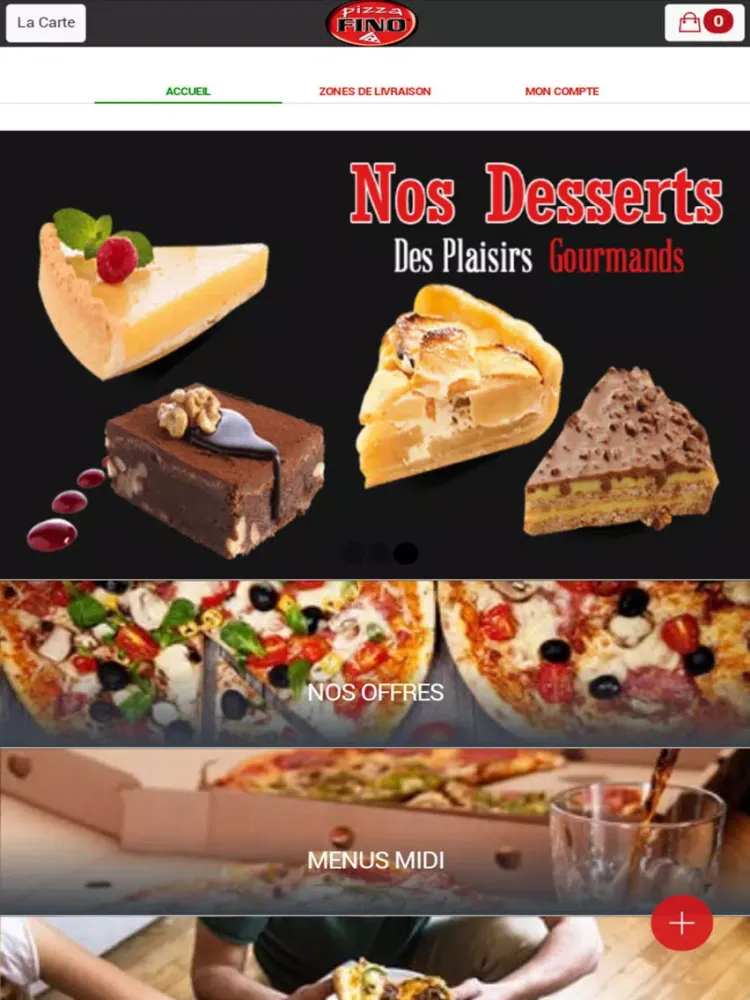 Captures d'écran de Fino Pizza iPad 