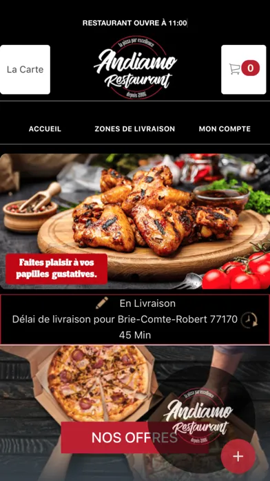 Andiamo Restaurant Combs-Ville應用截圖
