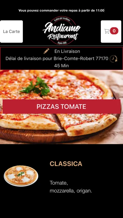 Andiamo Restaurant Combs-Ville應用截圖