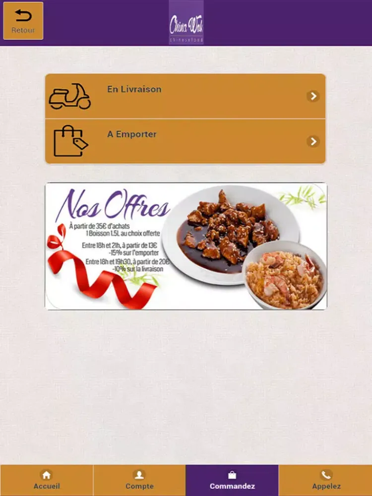Capturas de pantalla de China Wok iPad 