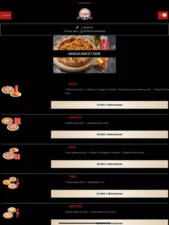 ภาพหน้าจอของ Pizza Timoo iPad 