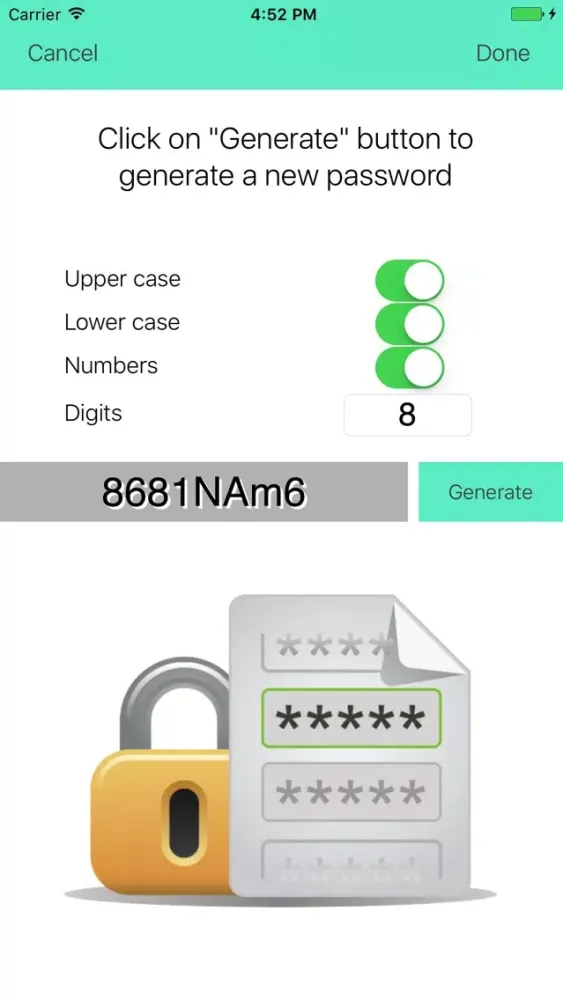 IPassword Manager - Lite 스크린샷