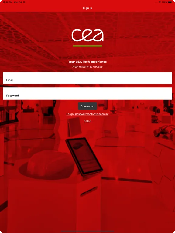 Zrzuty ekranu Showrooms CEA Tech iPad 