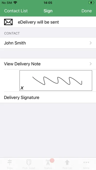 Tangkapan skrin Delivery Tool