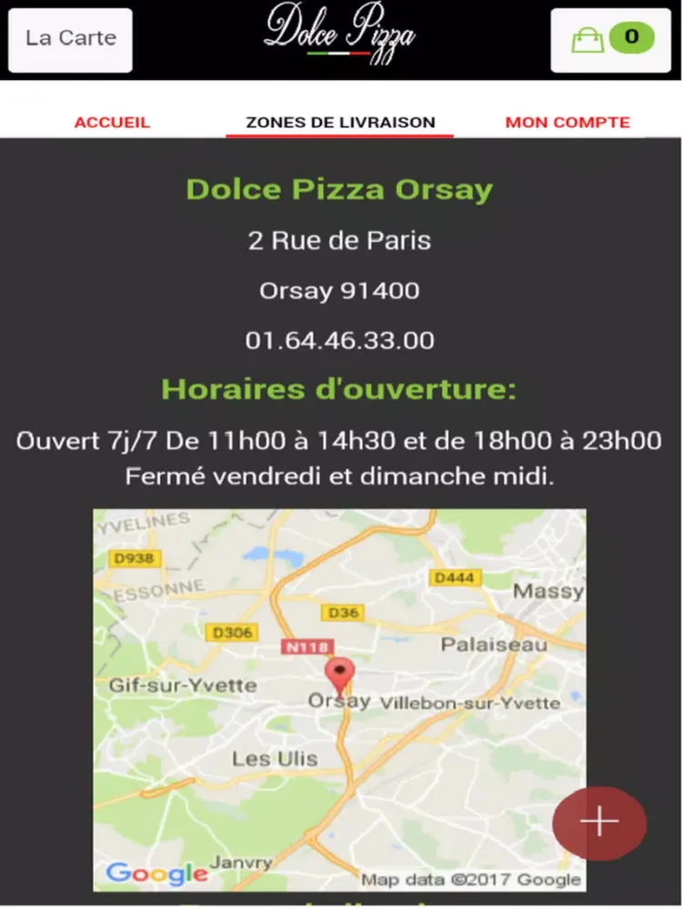 Captures d'écran de Dolce Pizza Orsay iPad 