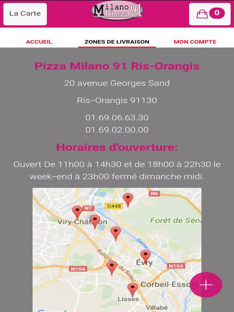 Pizza Milano 91 Ris-Orangis iPad  스크린샷