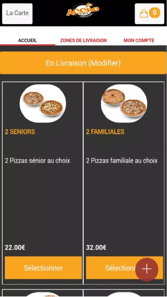 ภาพหน้าจอของ Accro Pizza