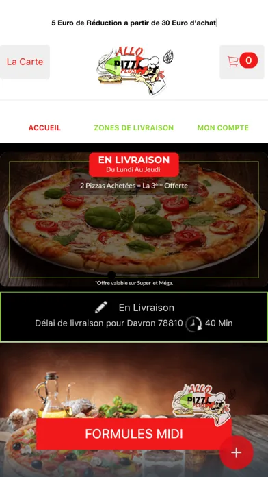 ภาพหน้าจอของ Allo Pizza Plus Plaisir