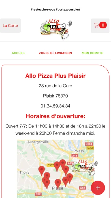 ภาพหน้าจอของ Allo Pizza Plus Plaisir