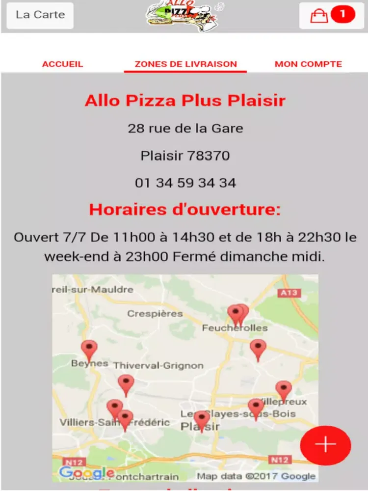 Скриншоты Allo Pizza Plus Plaisir. iPad 