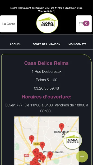 Zrzuty ekranu Casa Delice Reims