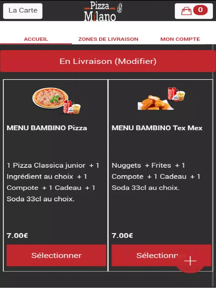 Captures d'écran de Milano Pizza 91 Chilly-Mazarin iPad 