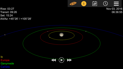 Tangkapan layar Jupiter Simulator