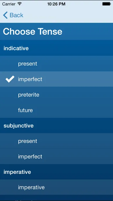 Скриншоты French Verbs Trainer