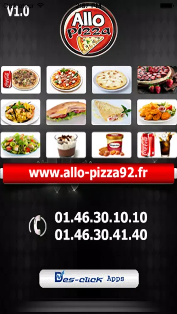 Ảnh chụp màn hình của Allo Pizza 92