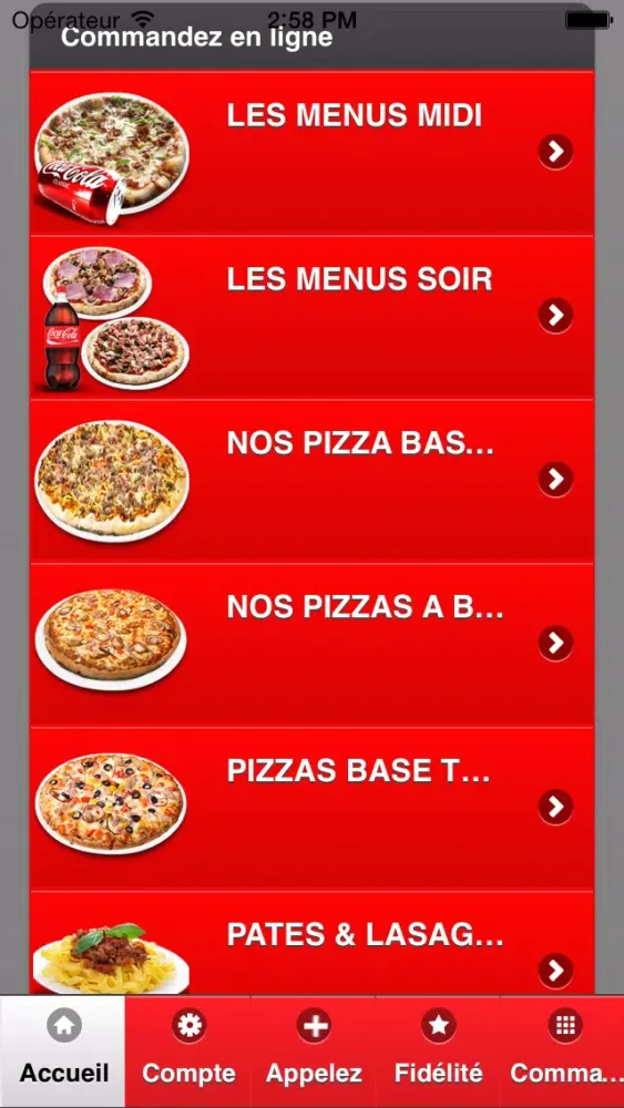 Ảnh chụp màn hình của Allo Pizza 92