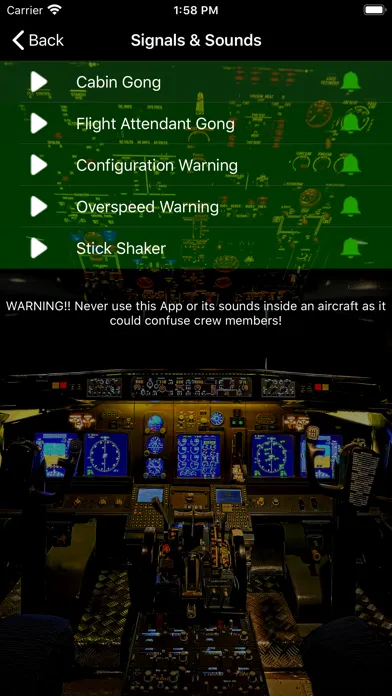Capturas de pantalla de 737 Voice - Aural Warnings