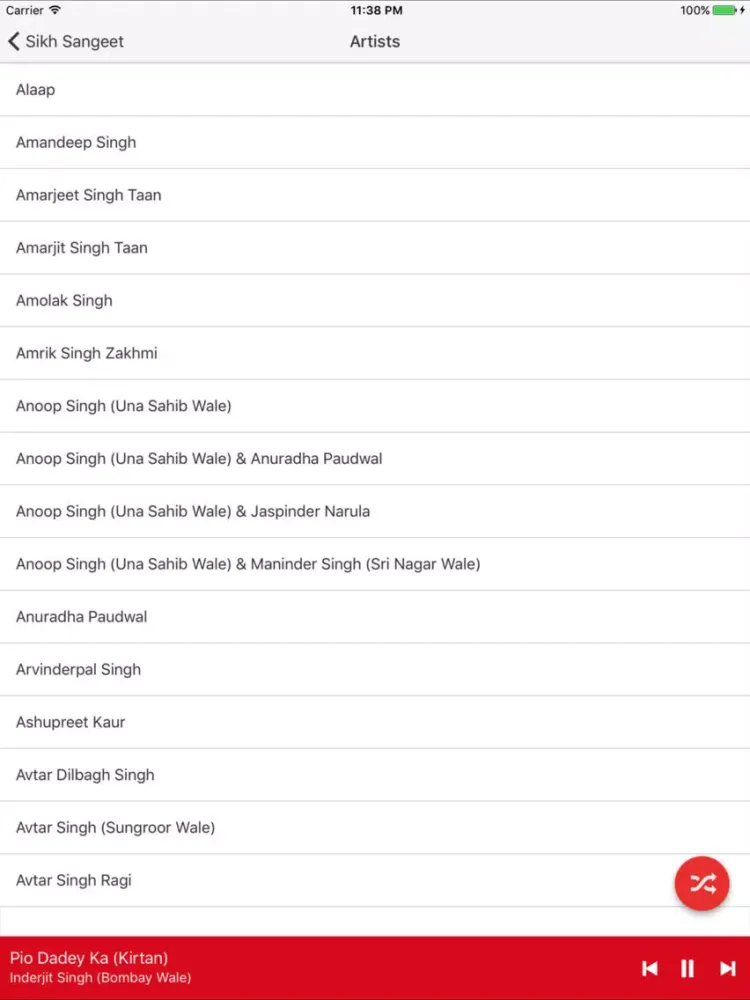 Capturas de pantalla de Sikh Sangeet iPad 