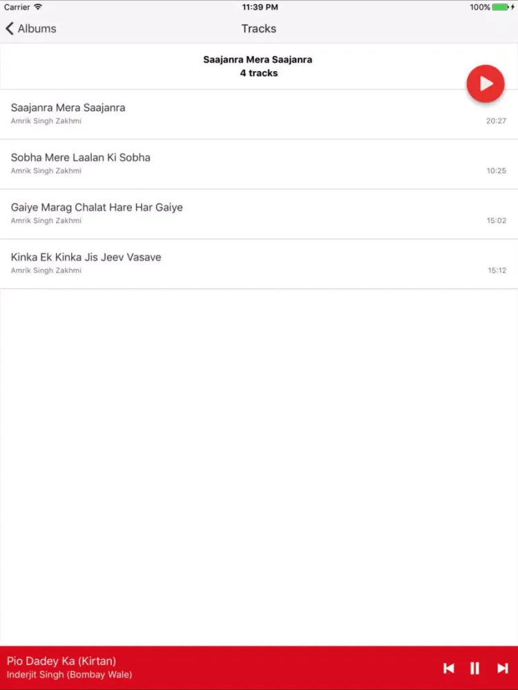 Capturas de pantalla de Sikh Sangeet iPad 