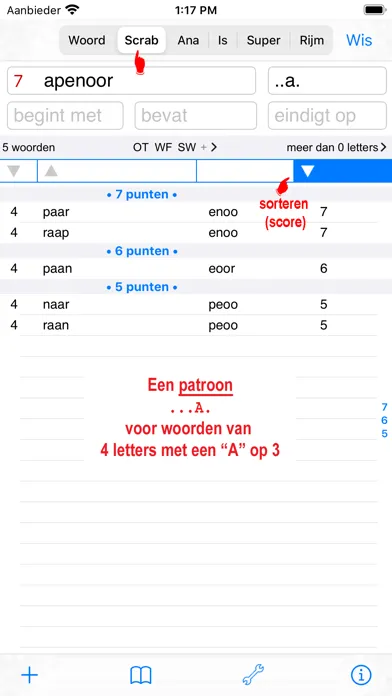 Captures d'écran de NL Woordvinder Nederlands PRO