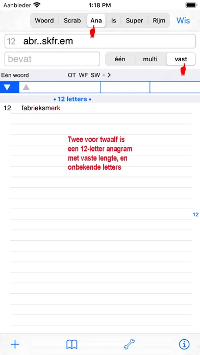 Captures d'écran de NL Woordvinder Nederlands PRO