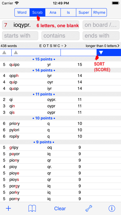 English Words Finder PRO スクリーンショット