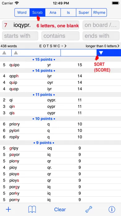 English Words Finder PRO Ekran Görüntüleri