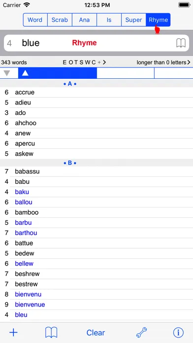English Words Finder PRO Ekran Görüntüleri