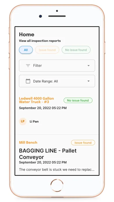 AMOS Mobile Solution Screenshots