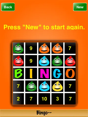 Tangkapan layar Bingo-- iPad 
