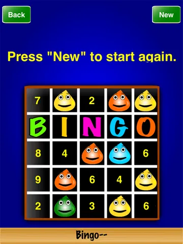 Tangkapan layar Bingo-- iPad 