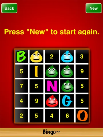 Tangkapan layar Bingo-- iPad 