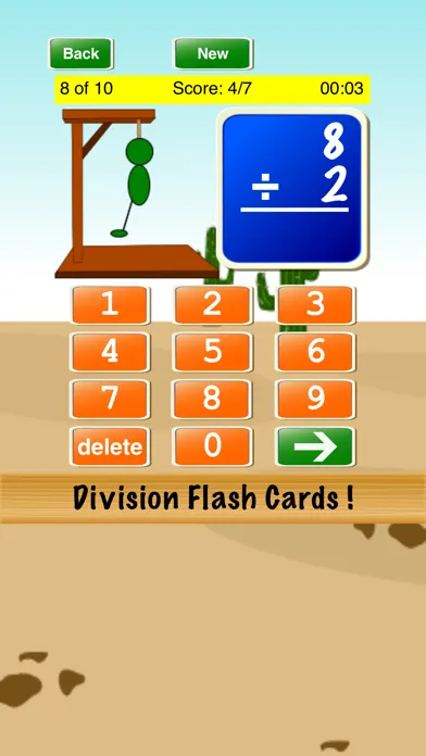 Division Flash Cards ! Ekran Görüntüleri
